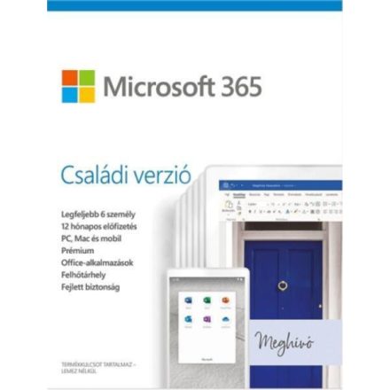 Microsoft 365 Family (6 User/1 Year) (6GQ-01156)