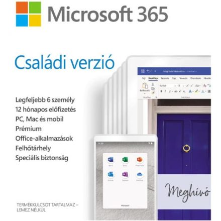 Microsoft Office 365 Family (6 User/1 Year) (6GQ-01585)